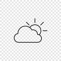 Sunny, Cloudy, Partly Cloudy icon svg