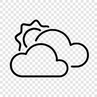 Sunny Day, Day, Clouds, Blue Sky icon svg