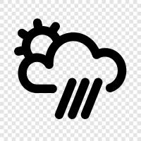 Sunny Day, Rainy Day, Cloudy Day, Daytime icon svg