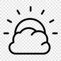 sunny days, cloudy days, weather, forecast icon svg