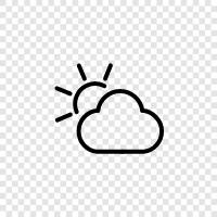 Sunny, Sunshine, Weather, Partly Sunny icon svg