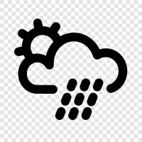 Sunny, Rain, Clouds, Blue icon svg