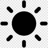 Sonnenstrahlen, Sonnenbrand, Sonne symbol