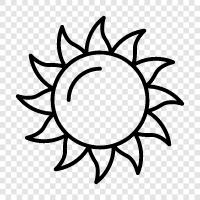 Солнечное, солнечное затмение, солнечный шторм, солнечная система Значок svg