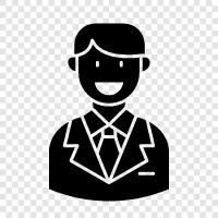 supervisor, leader, team player, motivator icon svg