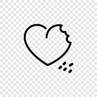 surgery, heart, bite, Heart Bite icon svg