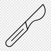 surgical, knife, cut, tissue icon svg