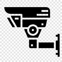 surveillance, security, monitor, record icon svg