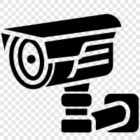 Surveillance Camera, Nanny Cam, Home Security Camera, Business Security Camera icon svg