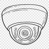 Surveillance Camera, Home Security Camera, Commercial Security Camera, CCTV Camera icon svg