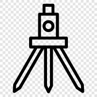 surveying, measurement, level, tripod icon svg