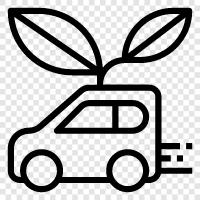 sustainable car, alternative car, green car, electric car icon svg