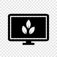 sustainable computing, green computing, eco friendly electronics, recycling icon svg