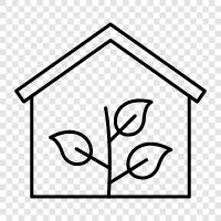 sustainable home, green home, ecofriendly home, energy efficient home icon svg