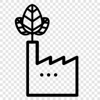 sustainable industry, green industry, ecofriendly products, green products icon svg