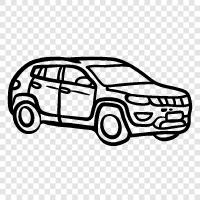 SUV, car, car model, car brand icon svg