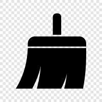 sweep, dustpan, mop, broom icon svg