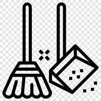 sweep, clean, dust, dirt icon svg