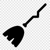 sweeping, dustpan, broom handle, broom head icon svg