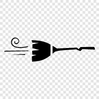 sweeping, cleaning, dusting, dustpan icon svg