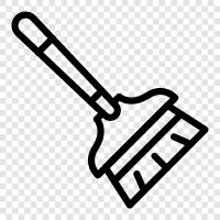 sweeping, dustpan, mop, broom icon svg