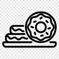 sweet, pastries, bakery, doughnuts icon svg