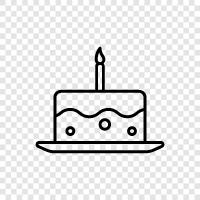 Sweet Cake, Cake, Birthday, Sweet icon svg