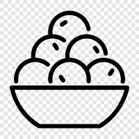 sweet, dessert, pastries, laddu icon svg