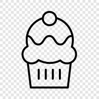 sweet, dessert, cake, baker icon svg