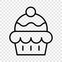 sweet, dessert, cake, bakery icon svg