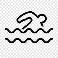 swimmer, swimming, pool, water icon svg