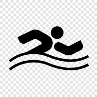 swimming lessons, swimming pool, swimming technique, swimming endurance icon svg