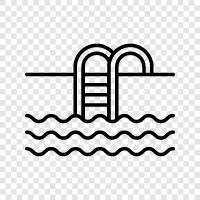 Schwimmen, Pool, Wasser, Schwimmer symbol