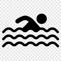 Schwimmen, Schwimmer, Schwimmbad, Olympia symbol