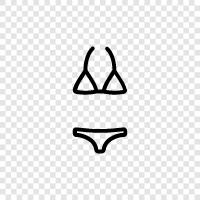 swimsuit, swimwear, beachwear, sunbathing icon svg