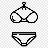 swimwear, bikini clad, Bikini clad woman, Bikini model icon svg