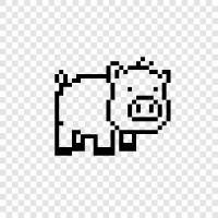 Swine, Farm animal, Farming, Swine farming icon svg