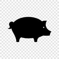 swine, pork, bacon, ham icon svg