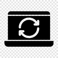 synchronization, synchronization software, backup, data icon svg