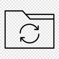 synchronize folder, synchronize files, synchronize folders and files, synchron icon svg