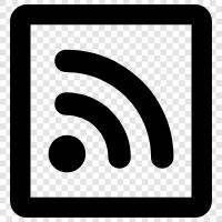 syndication, feed, content syndication, RSS reader icon svg