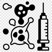 syringe and needles, syringe and AIDS, syringe and hepatitis, syringe and virus Значок svg