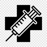 syringe, injection, health, care icon svg