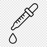 syringe, dropper, measuring device, pipette icon svg