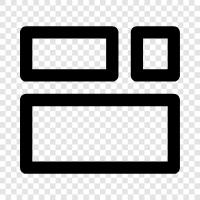 TischLayout, RasterLayout, WebLayout, mobiles Layout symbol