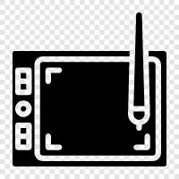 Tablet, Drawing Tablet, Graphics Tablet, Wacom Tablet icon svg