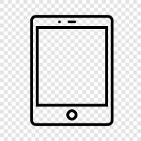 tablet, ebook reader, ereader, digital book icon svg