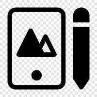 Tablet, Drawing Tablet, Art Tablet, Graphic Tablets icon svg