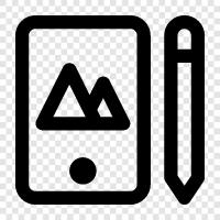 Tablet, Drawing Tablet, Tablet PC, Pen Tablet icon svg