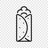 tacos, tortilla, filling, Tex Mex icon svg